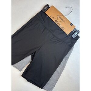 Onestepup Bike Shorts 2 Pack‎ Medium Black & Gray Activewear Athleisure New